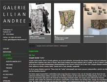 Tablet Screenshot of galerie-lilianandree.ch